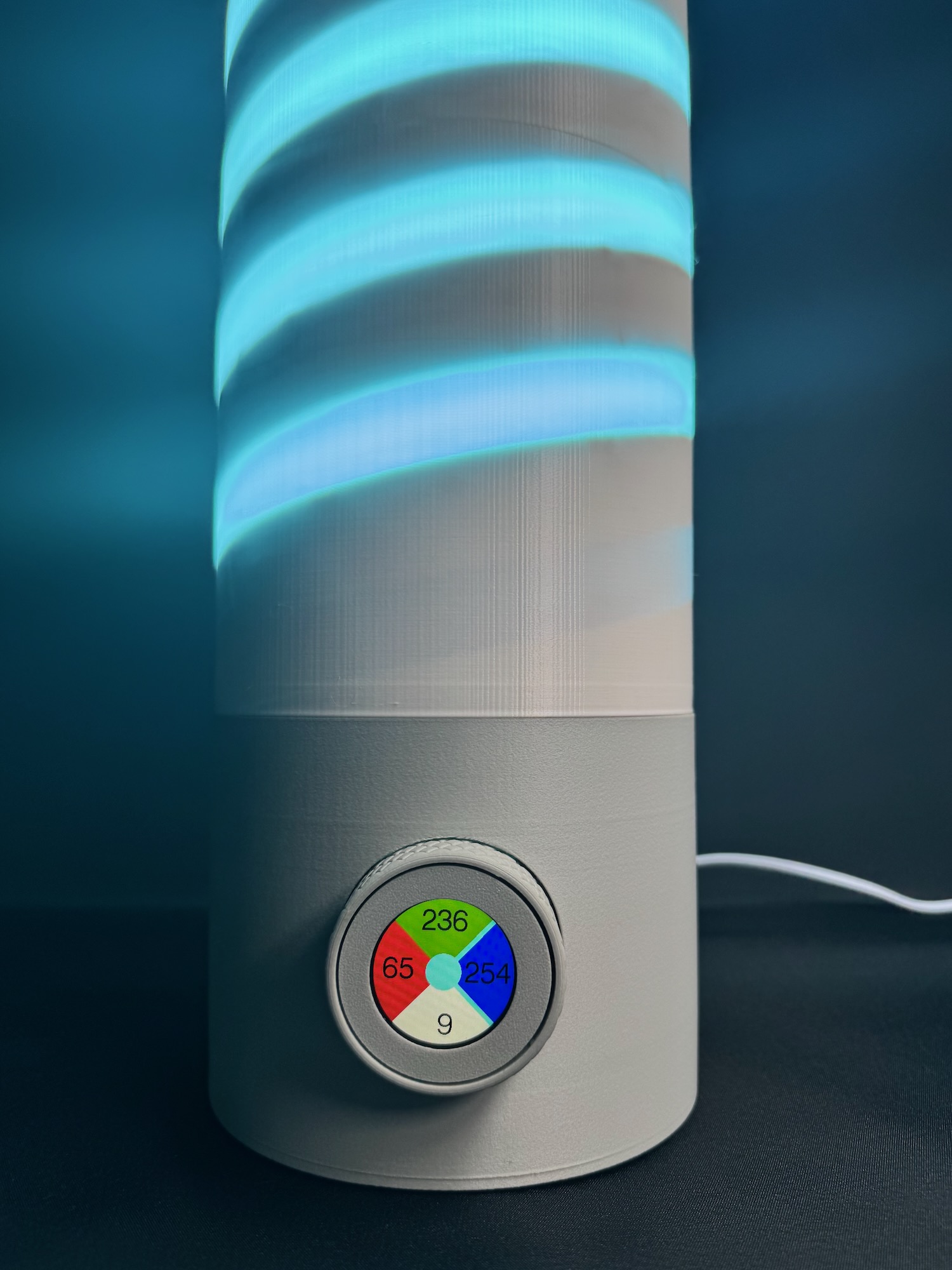 Close-up view of the UI